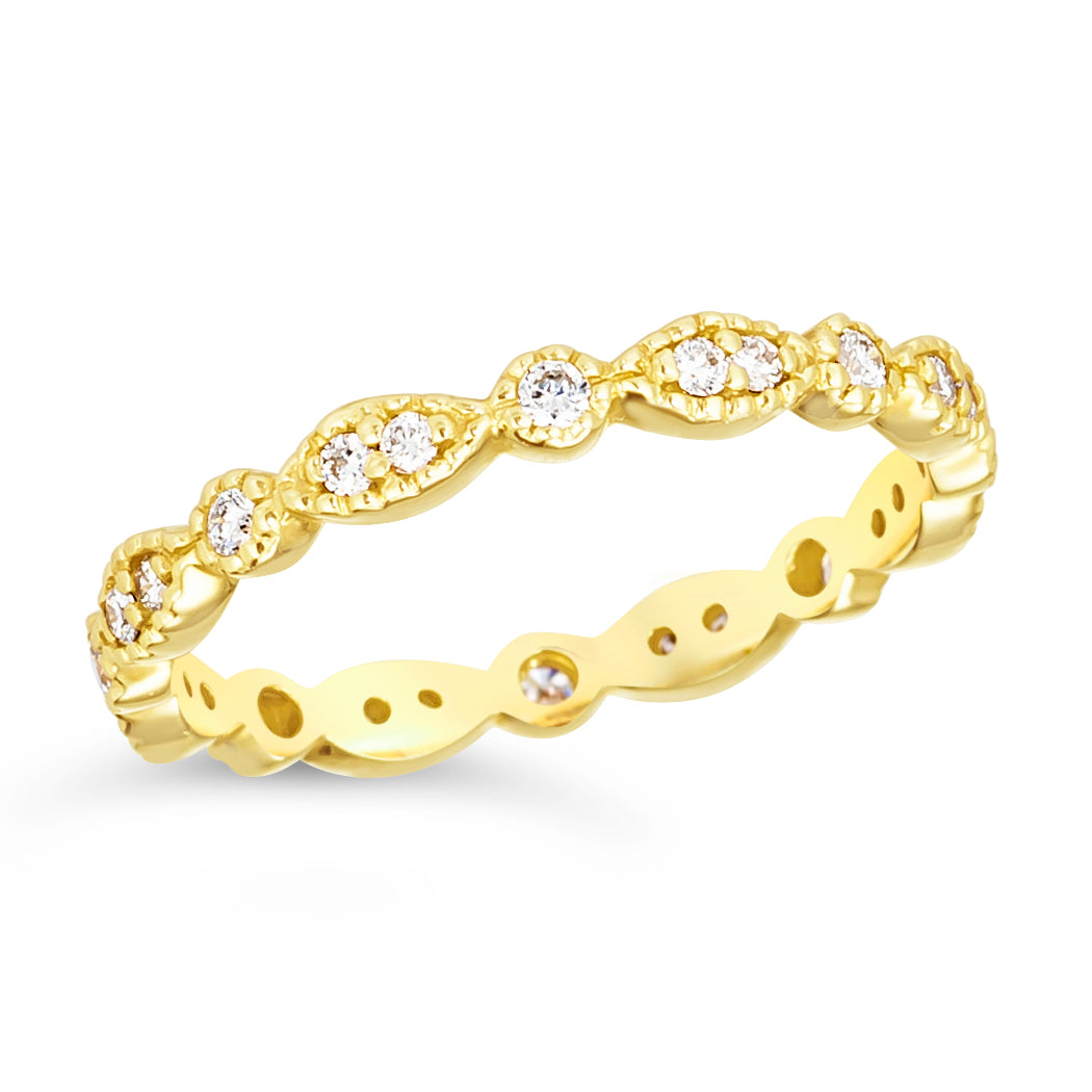 .30 TCW Natural Diamond 14K Yellow Gold Engagement Ring