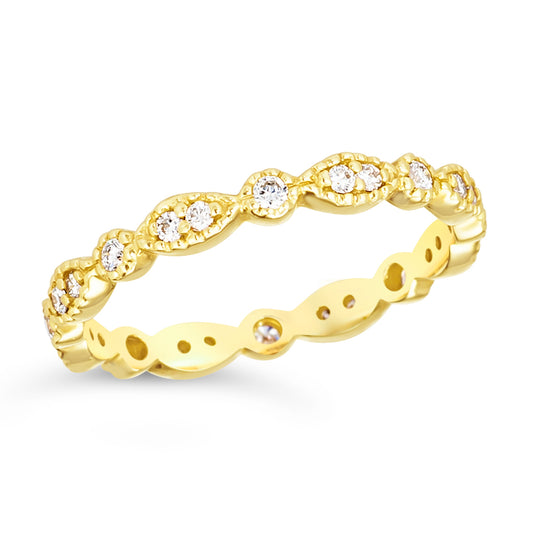 .30 TCW Natural Diamond 14K Yellow Gold Engagement Ring