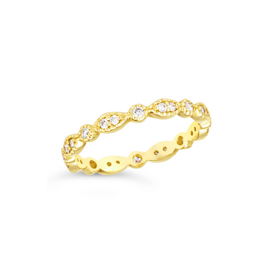 .30 TCW Natural Diamond 14K Yellow Gold Engagement Ring